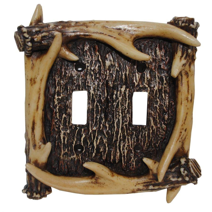 Antler Double Switch Wall Plate Switch and Outlet Wall Plate
