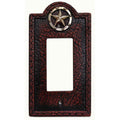 Leather Grain Single Rocker Wall Switch Plate Switch and Outlet Wall Plate