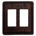Resin Gator Double Rocker Wall Switch Plate Switch and Outlet Wall Plate