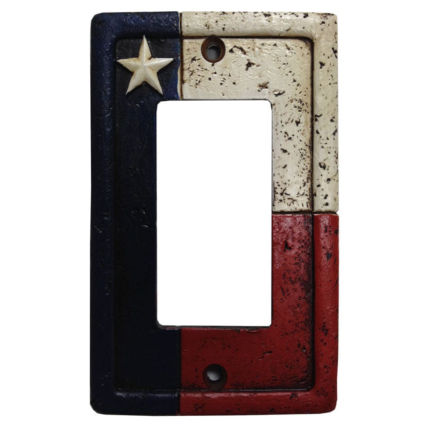 Texas Single Rocker Wall Switch Plate Switch and Outlet Wall Plate