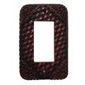 Tooled Resin Weaver Single Rocker Wall Switch Plate Switch and Outlet Wall Plate