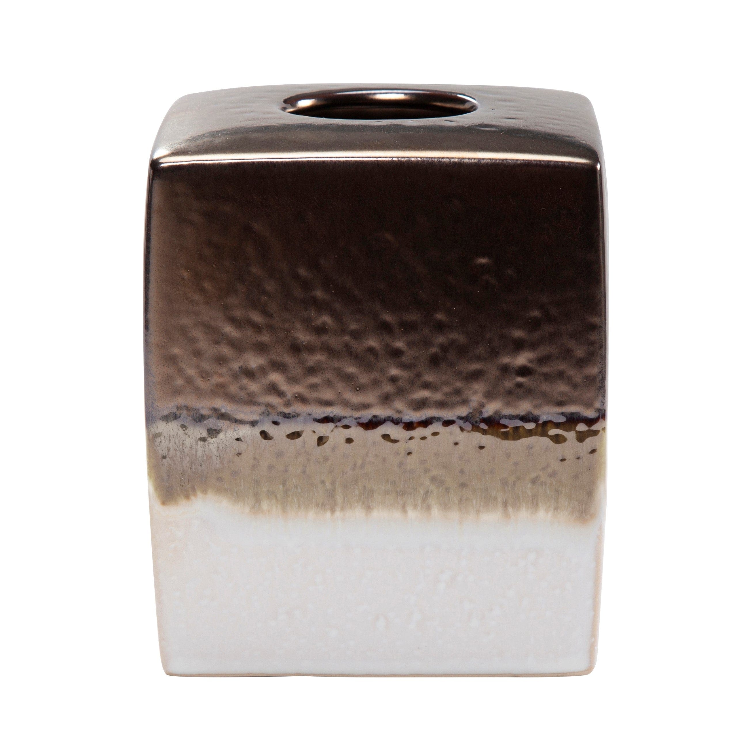 Gilded Stoneware Tissue Box Cover Tissue Holder