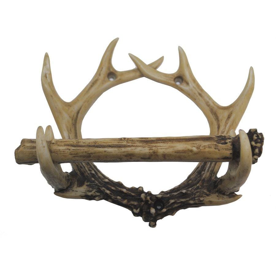 Resin Antler Toilet Paper Holder Bath Accent
