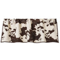 Elsa Cowhide Reversible Quilted Valance, Chocolate Valance