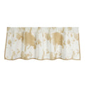 Elsa Cowhide Reversible Quilted Valance, Light Tan Valance