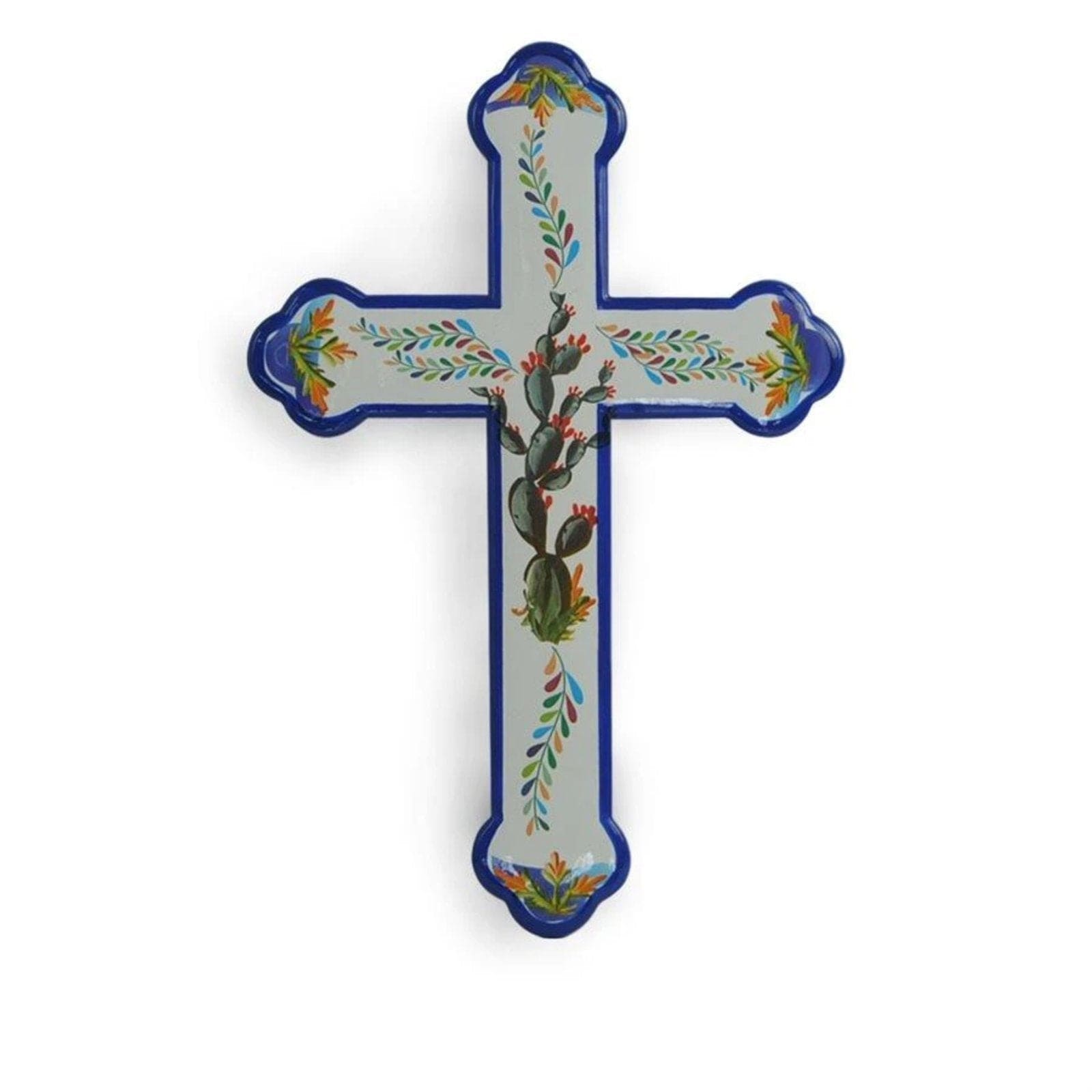 Colorful Mexican Motif Cross Wall Decor Wall Decor