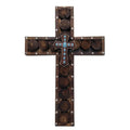 Studded Wood & Turquoise Cross Wall Decor Wall Decor