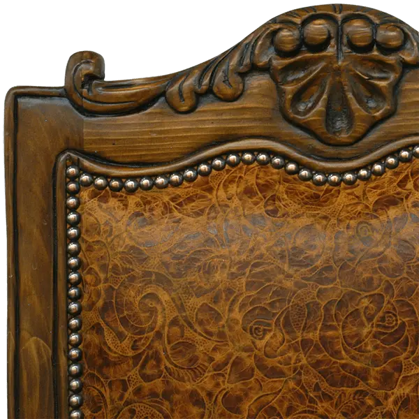 The Matador Dining Chair combines embossed full-grain leather, hand-carved hardwood, and Spanish Colonial artistry. A luxurious Western dining chair handcrafted for beauty, comfort, and endurance. Fully customizable and guaranteed for life.