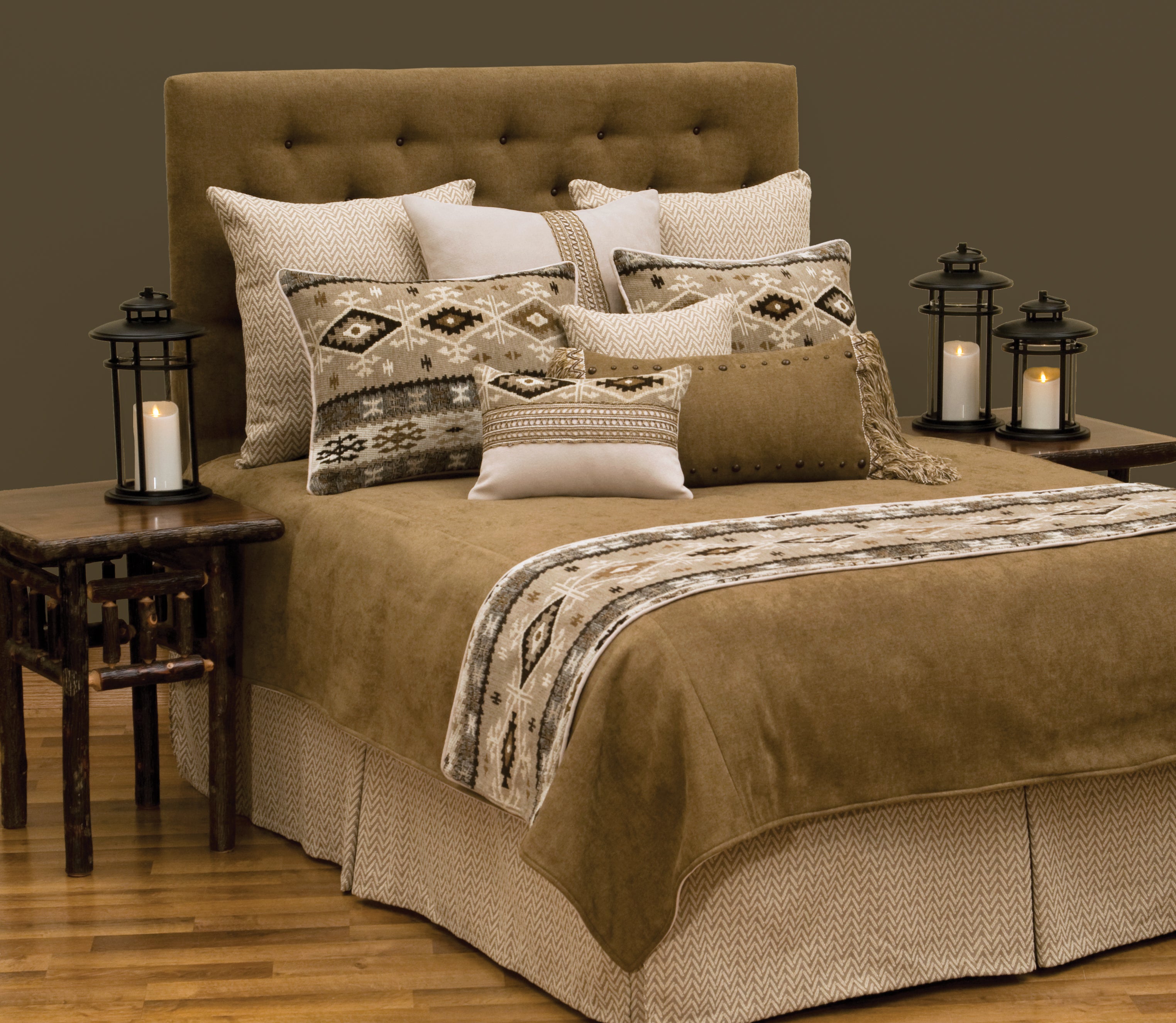 Mountain Storm Bed Skirt