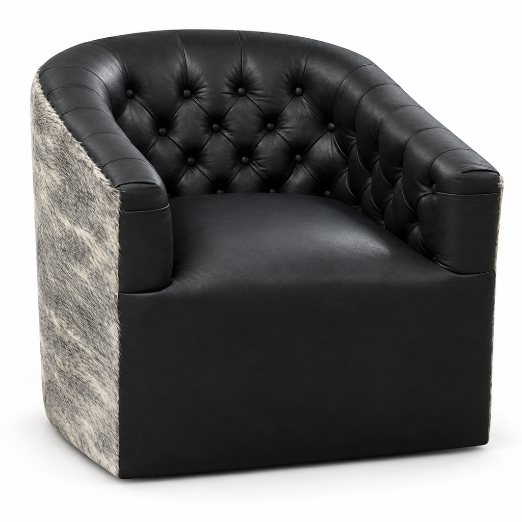Onyx Tufted Swivel Chair