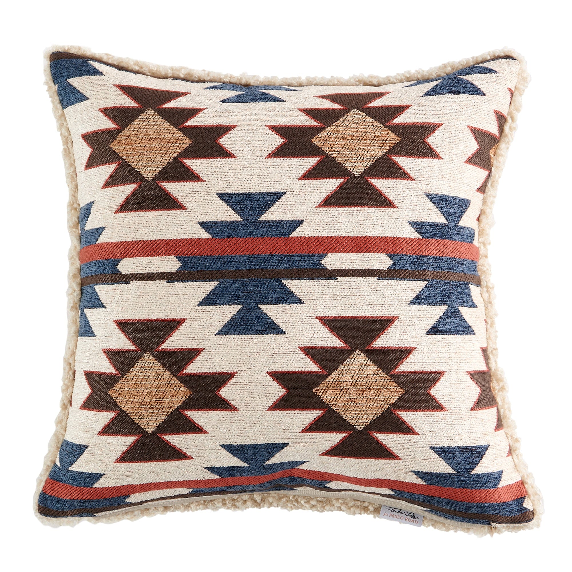 Mariella Chenille Teddy-Backed Pillow Pillow
