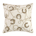 Pierre Equestrian Cotton Sateen Teddy-Backed Pillow Pillow