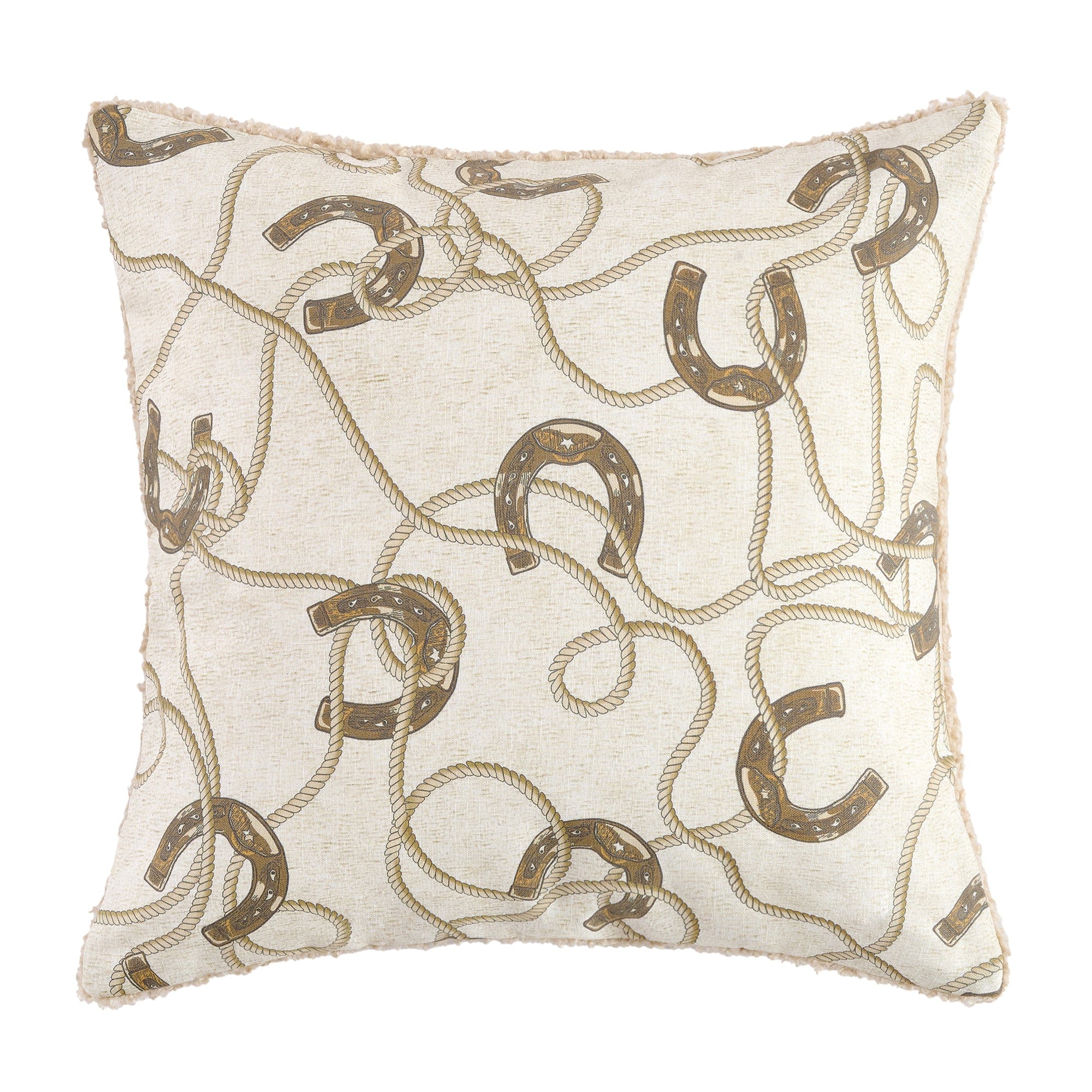 Pierre Equestrian Cotton Sateen Teddy-Backed Pillow Pillow