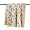 Pierre Equestrian Cotton Sateen Teddy-Backed Throw Throw