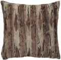 Pewter Fox Faux Fur Pillow - 26x26