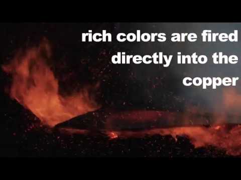 Plasma TV Stand w/Four Drawers Pablo Base & Copper