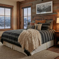 Summit Trail Onyx Duvet Cover