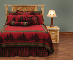Wooded River Bear Bedspread