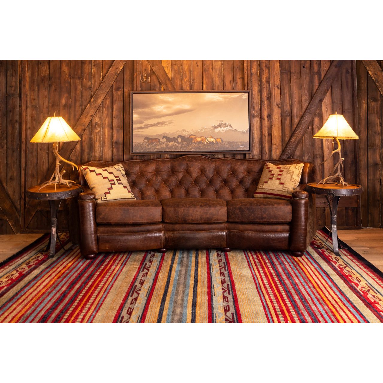 Yellowstone Curved Tufted Sofa