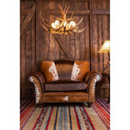 Wild Bill Western Leather Chair and 1/2
