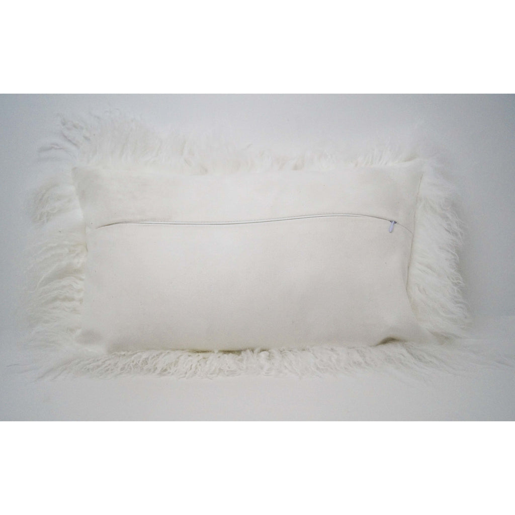 Tibetan Sheep Throw Pillow - White