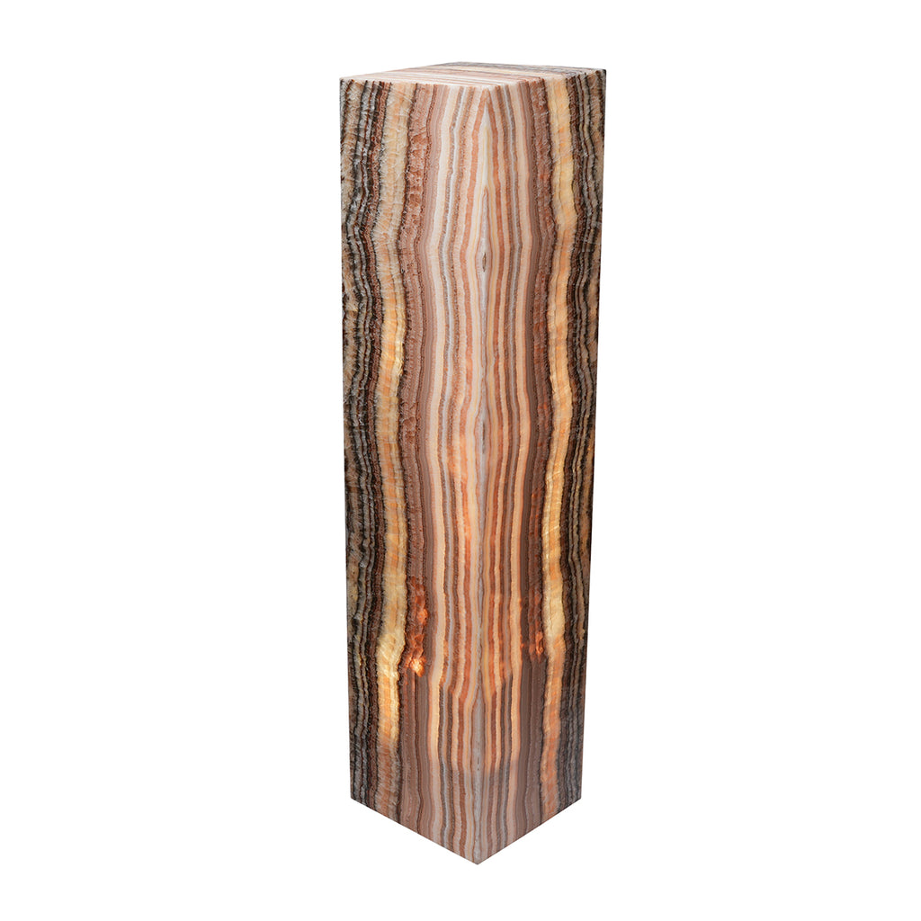 Large Cube Natural Edge Multi Lamp