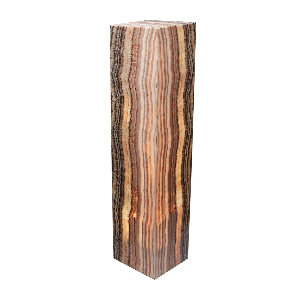 Large Cube Natural Edge Multi Lamp