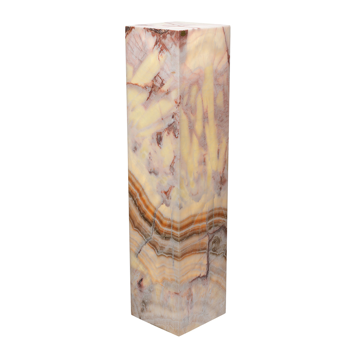 Large Cube Smooth Edge Lazul Lamp