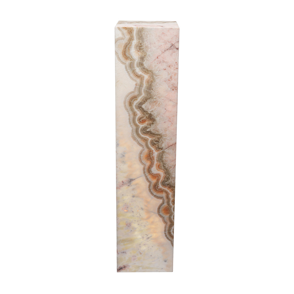 Large Cube Smooth Edge Lazul Lamp