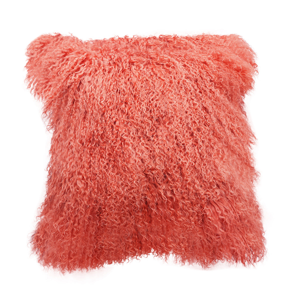 Tibetan Sheep Throw Pillow - Terracotta