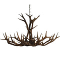 12 Light Single Tier Elk Antler Chandelier