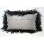 Tibetan Sheep Throw Pillow - Charcoal