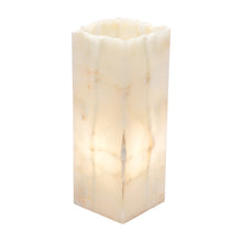 Load image into Gallery viewer, Small Cube Natural Edge White Ice Lamp