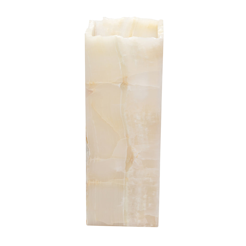 Small Cube Natural Edge White Ice Lamp