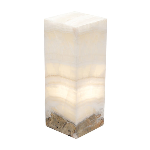 Small Cube Smooth Edge White Ice Lamp