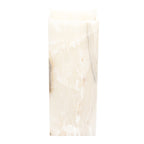 Medium Cube Natural Edge White Ice Lamp