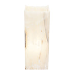 Medium Cube Natural Edge White Ice Lamp