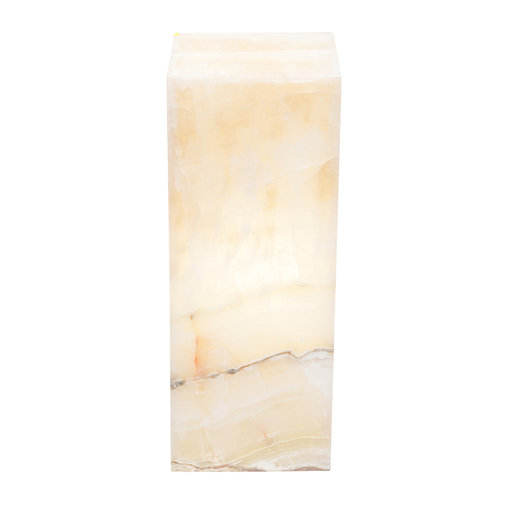 Medium Cube Smooth Edge White Ice Lamp