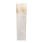 Medium Large Cube Natural Edge White Ice Lamp