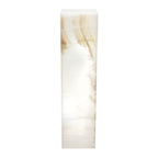 Medium Large Cube Natural Edge White Ice Lamp
