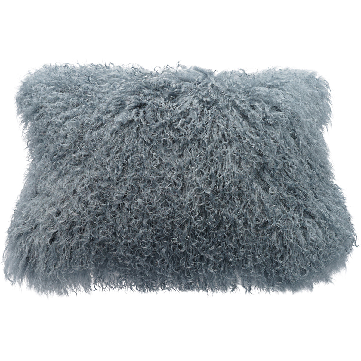 Tibetan Sheep Throw Pillow - Steel Gray
