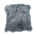 Tibetan Sheep Throw Pillow - Steel Gray