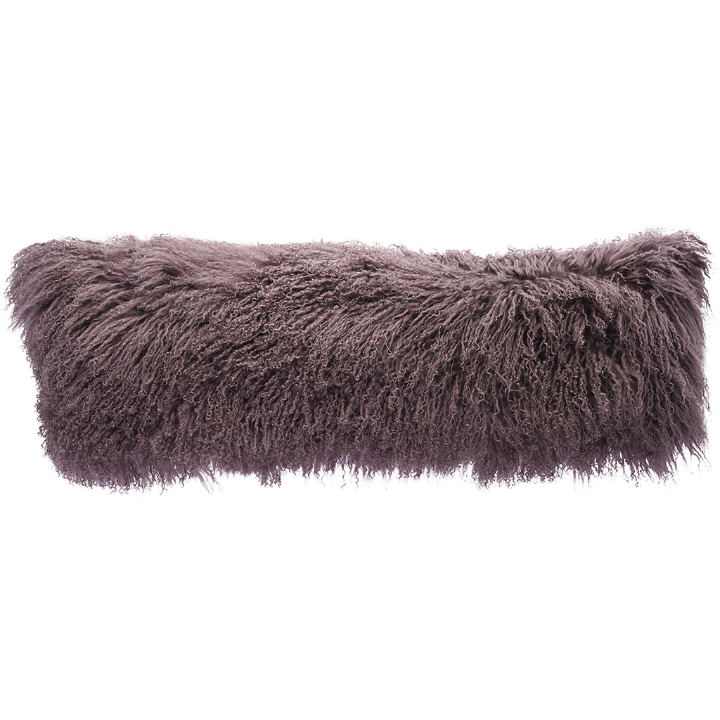 Tibetan Sheep Throw Pillow - Purple / Mauve