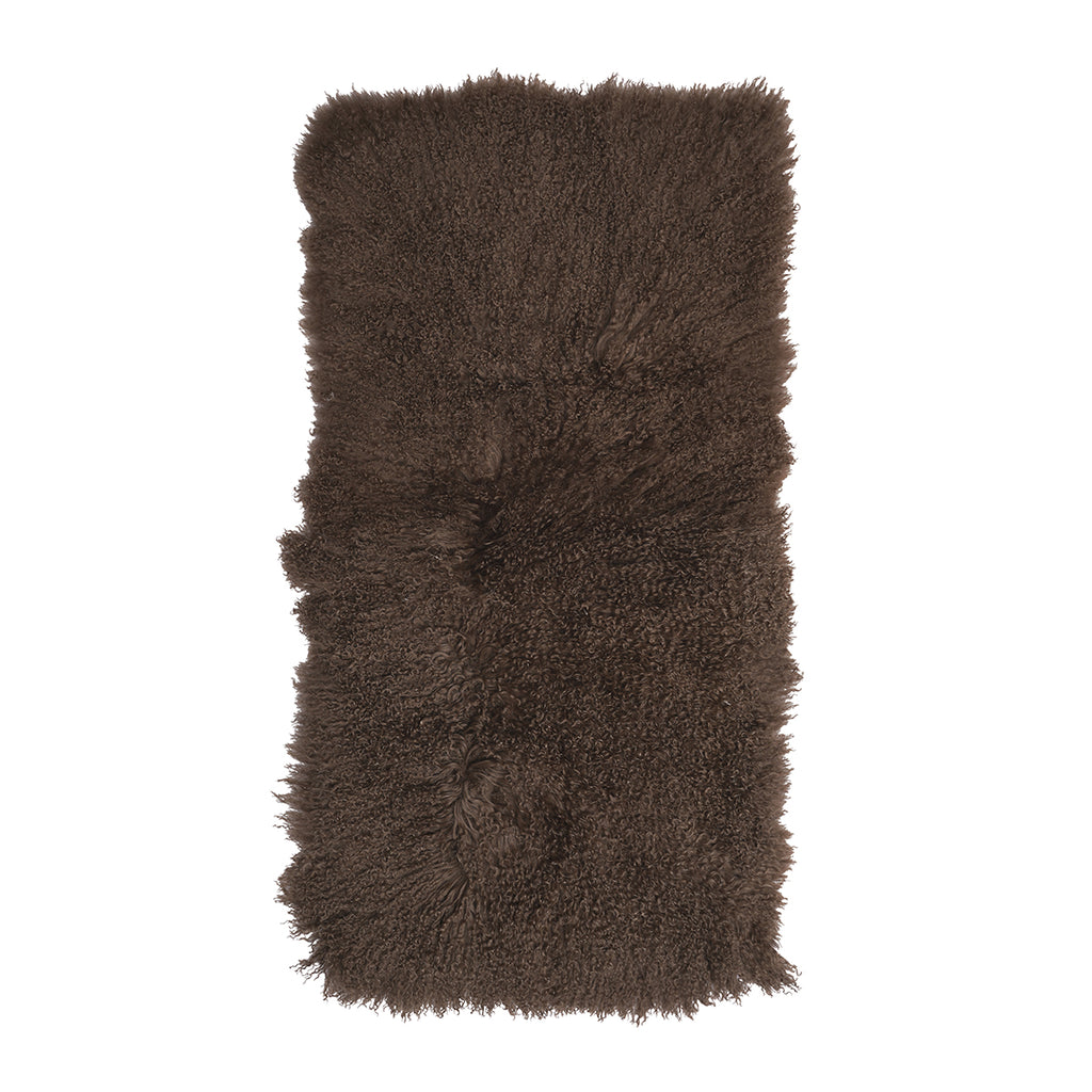 Tibetan Sheep Throw - Pewter