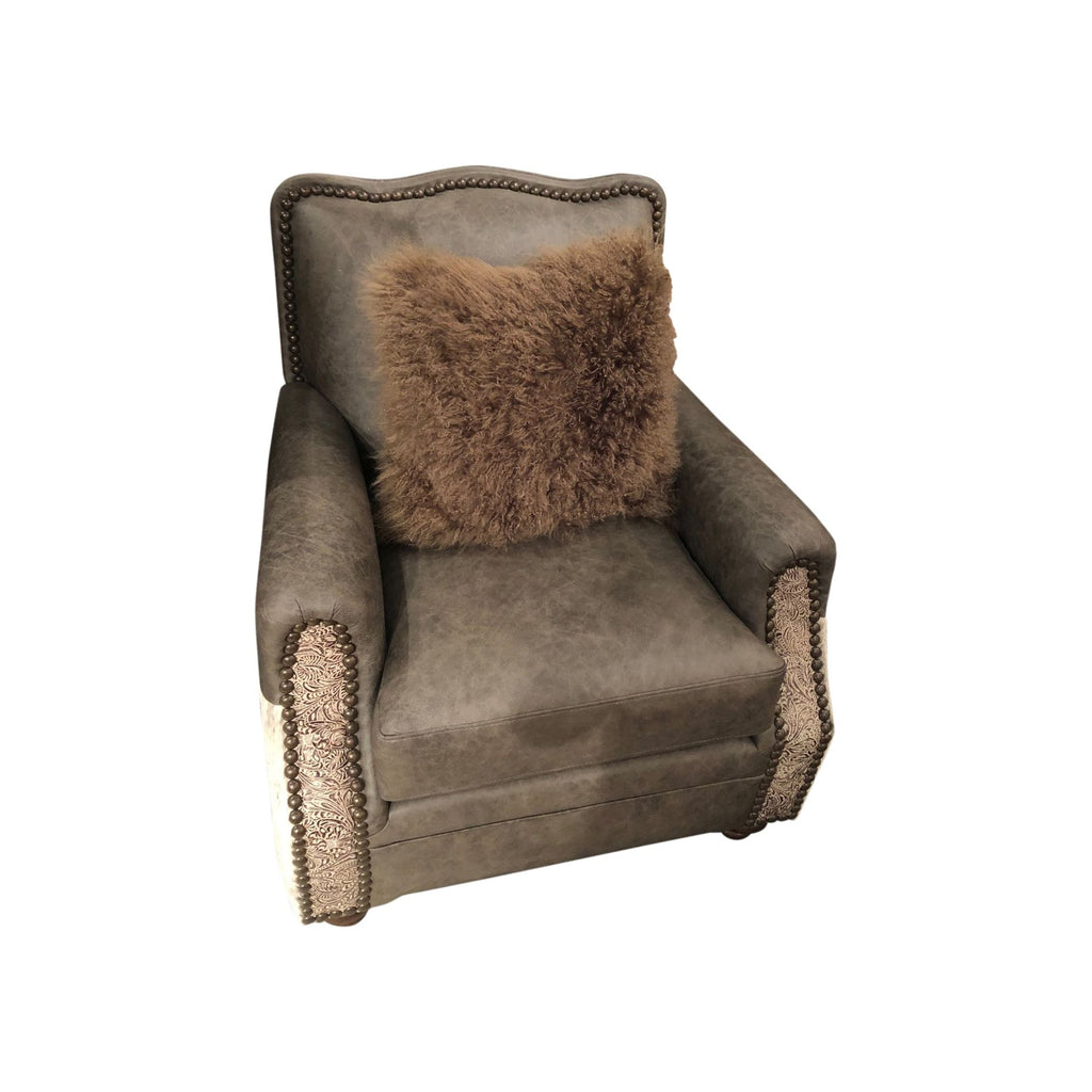 Tibetan Sheep Throw Pillow - Pewter