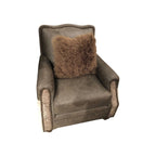 Tibetan Sheep Throw Pillow - Pewter