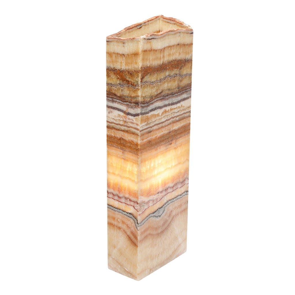 Medium Rectangle Natural Edge Aqua Lamp