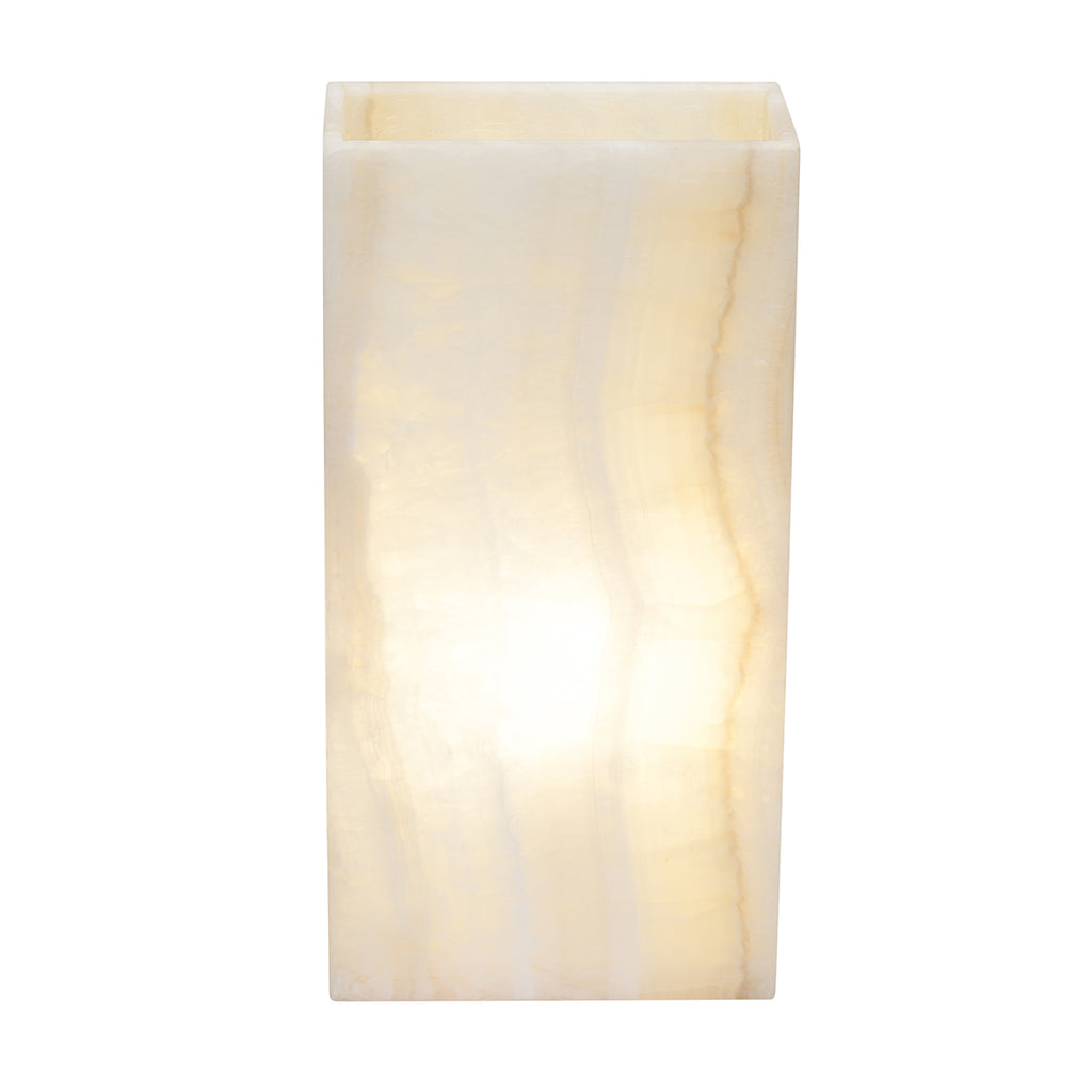 Small Rectangle Smooth Edge White Ice Lamp