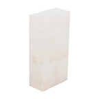 Small Rectangle Natural Edge White Ice Lamp