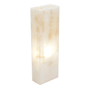 Medium Rectangle Smooth Edge White Ice Lamp